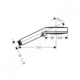 Hansgrohe Vernis Blend - Douchette à main Vario, 2 jets, noir mat 26270670