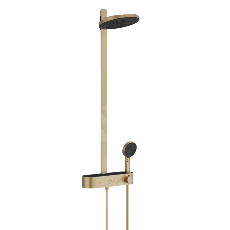 Hansgrohe Pulsify S - Set de douche avec thermostat, diamètre 26 cm, 3 jet, bronze brossé 24240140 Hansgrohe Pulsify S - Set de douche avec thermostat, diamètre 26 cm, 3 jet, bronze brossé 24240140