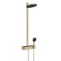 Hansgrohe Pulsify S - Set de douche avec thermostat, diamètre 26 cm, 3 jet, bronze brossé 24240140 Hansgrohe Pulsify S - Set de douche avec thermostat, diamètre 26 cm, 3 jet, bronze brossé 24240140
