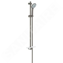 Grohe Euphoria - Set douche de tête Massage 110, barre et flexible, 3 jets, graphite foncé brossé 27226AL1