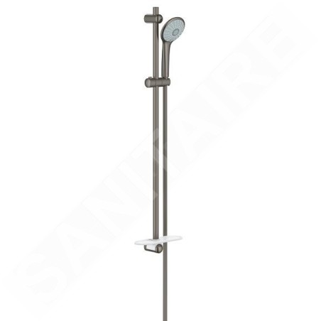 Grohe Euphoria - Set douche de tête Massage 110, barre et flexible, 3 jets, graphite foncé brossé 27226AL1