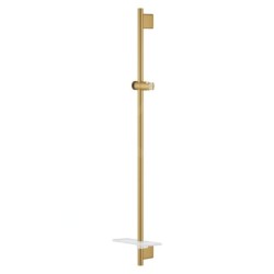 Grohe Rainshower SmartActive - Barre de douche avec tablette, 900 mm, Cool Sunrise brossé 26603GN0