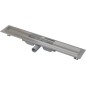 Alcadrain Douchegoten - Caniveau de douche Low 1050 mm, avec rebord pour grille perforée, inox APZ101-1050 Alcadrain Douchegoten - Caniveau de douche Low 1050 mm, avec rebord pour grille perforée, inox APZ101-1050