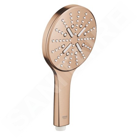 Grohe Rainshower SmartActive - Douche de tête 130 9,5 l/min, 3 jets, Warm Sunset brossé 26574DL0
