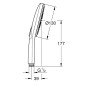 Grohe Rainshower SmartActive - Douche de tête 130 9,5 l/min, 3 jets, Warm Sunset brossé 26574DL0
