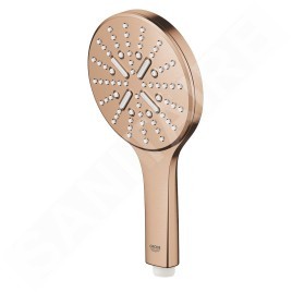 Grohe Rainshower SmartActive - Douche de tête 130 9,5 l/min, 3 jets, Warm Sunset brossé 26574DL0