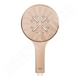 Grohe Rainshower SmartActive - Douche de tête 130 9,5 l/min, 3 jets, Warm Sunset brossé 26574DL0