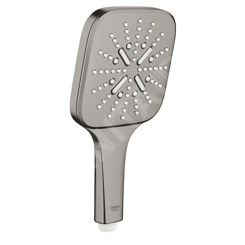 Grohe Rainshower SmartActive Cube - Douche de tête 130 9,5 l/min, 3 jets, Hard Graphite brossé 26582AL0