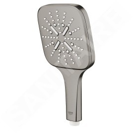 Grohe Rainshower SmartActive Cube - Douche de tête 130 9,5 l/min, 3 jets, Hard Graphite brossé 26582AL0