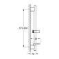 Grohe Vitalio SmartActive - Barre de douche 600 mm, chrome 26599000