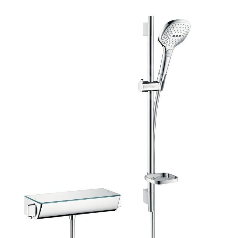 Hansgrohe Raindance Select E - Set de douche 120 avec thermostat Ecostat Select, 3 jets, chrome 27038000
