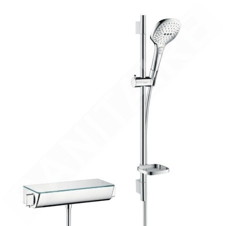 Hansgrohe Raindance Select E - Set de douche 120 avec thermostat Ecostat Select, 3 jets, chrome 27038000