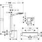 Hansgrohe Raindance Select E - Set de douche 120 avec thermostat Ecostat Select, 3 jets, chrome 27038000