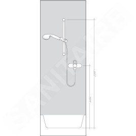 Hansgrohe Raindance Select E - Set de douche 120 avec thermostat Ecostat Select, 3 jets, chrome 27038000