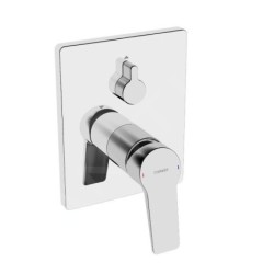 Hansa Twist - Mitigeur de baignoire encastré, avec inverseur pour 2 sorties, chrome 89843083