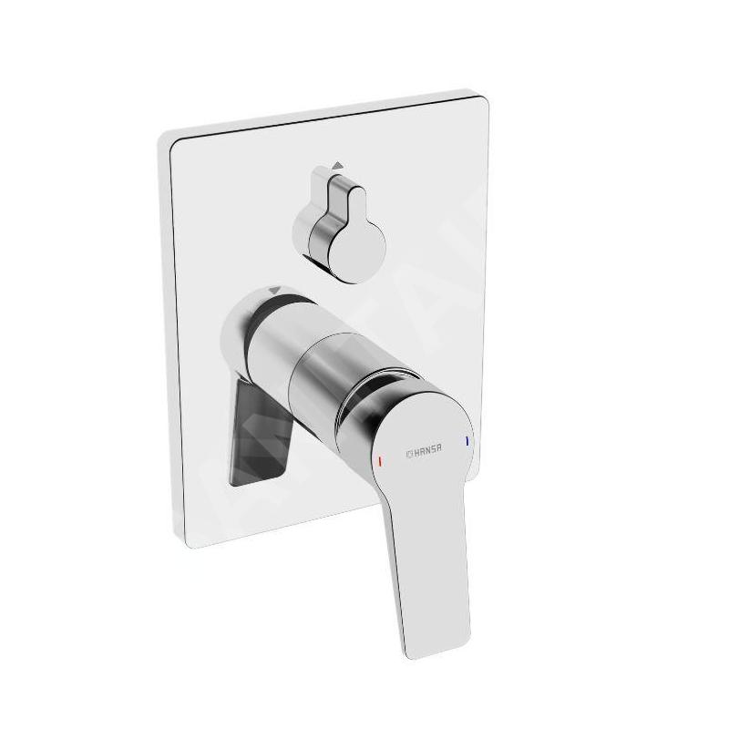 Hansa Twist - Mitigeur de baignoire encastré, avec inverseur pour 2 sorties, chrome 89843083