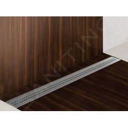 Alcadrain Douchegoten - Bac à douche Simple 950 mm, avec bord pour grille perforée, grille incluse, tapis en acier inoxydable
