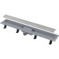 Alcadrain Douchegoten - Caniveau de douche Simple 750 mm, avec bord pour grille perforée, grille incluse, inox mat APZ9-750M Alcadrain Douchegoten - Caniveau de douche Simple 750 mm, avec bord pour grille perforée, grille incluse, inox mat APZ9-750M