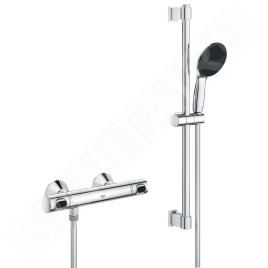 Grohe Precision Flow - Set de douche avec mitigeur thermostatique, chrome 34800001