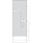 Hansgrohe Raindance Select E - Set de douche 120 avec thermostat Ecostat Select, 3 jets, blanc/ chrome 27038400