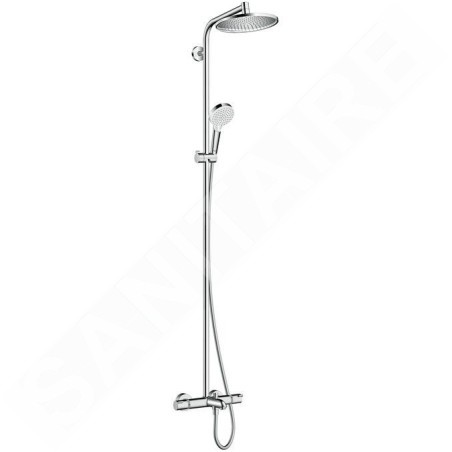Hansgrohe Crometta - Mitigeur de baignoire thermostatique Showerpipe S 240, chrome 27320000