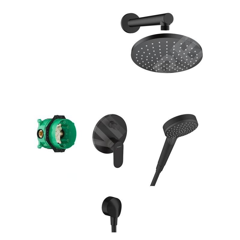 Hansgrohe Vernis Blend - Set de douche 200 avec mitigeur encastré, noir 27911670 Hansgrohe Vernis Blend - Set de douche 200 avec mitigeur encastré, noir 27911670