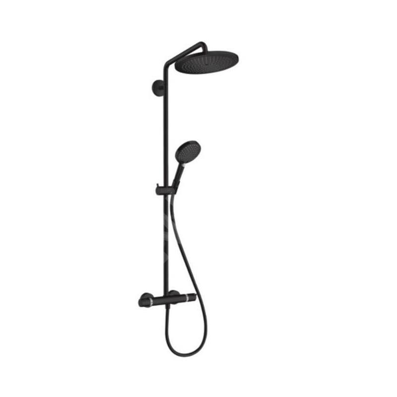 Hansgrohe Croma Select S - Set de douche Showerpipe S 280 avec thermostat, noir mat 26890670 Hansgrohe Croma Select S - Set de douche Showerpipe S 280 avec thermostat, noir mat 26890670