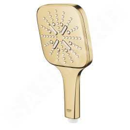 Grohe Rainshower SmartActive Cube - Douche de tête 130 9,5 l/min, 3 jets, Cool Sunrise brossé 26582GN0