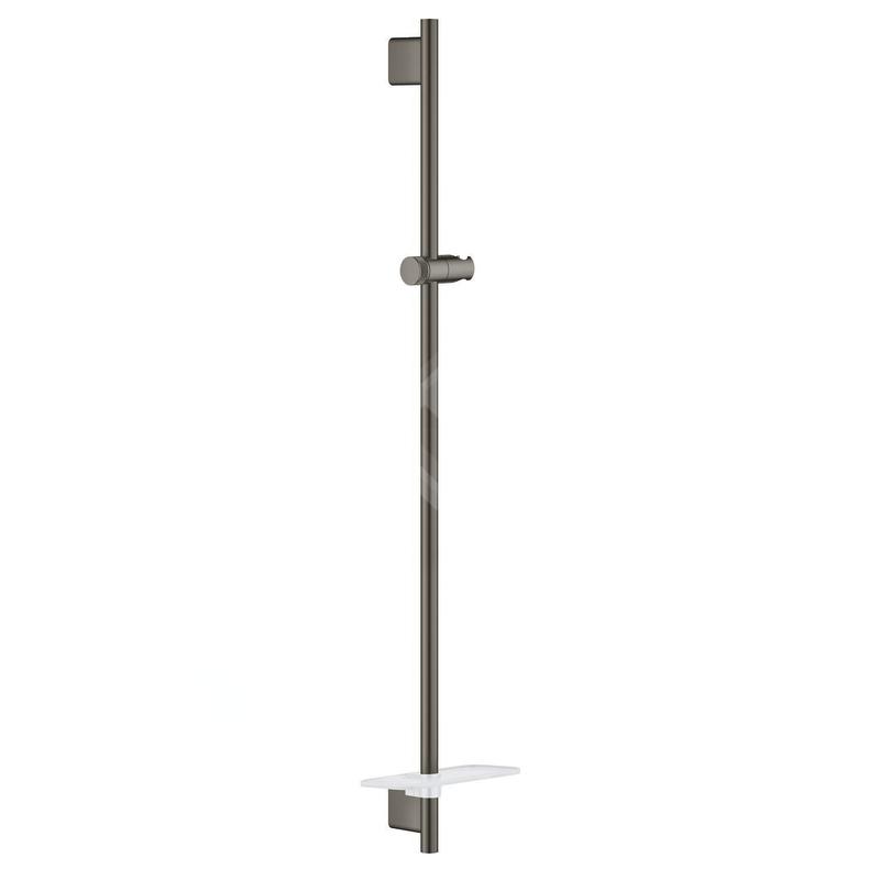 Grohe Rainshower SmartActive - Barre de douche avec tablette, 900 mm, Hard Graphite brossé 26603AL0