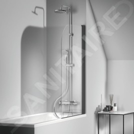 Ideal Standard Cerafine O - Ensemble de douche avec mitigeur de baignoire, diamètre 200 mm, 1 jet, chrome BC749AA