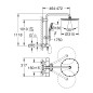 Grohe Rainshower SmartActive - Colonne de douche 310 avec mitigeur thermostatique, 9,5 l/min, 3 jets, chrome 27968001