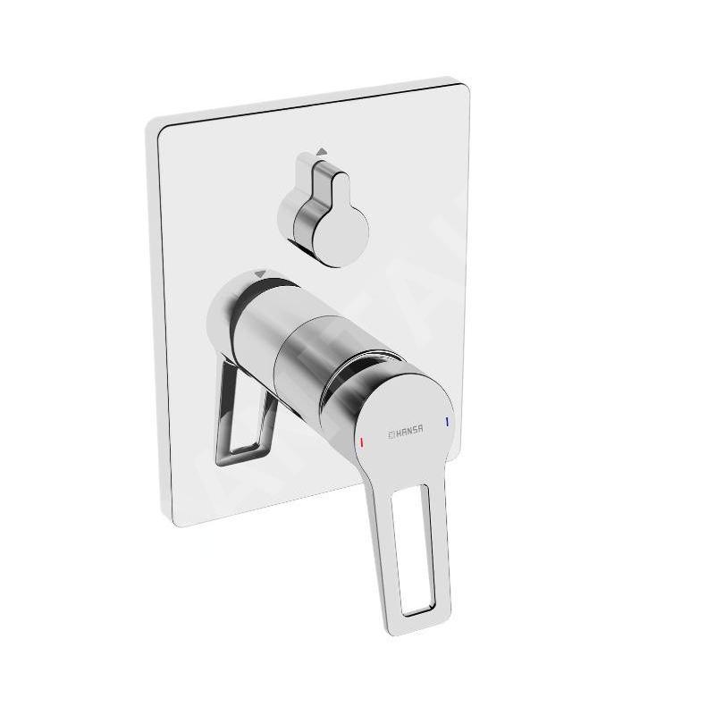 Hansa Twist - Mitigeur de baignoire encastré, avec inverseur pour 2 sorties, chrome 89849085
