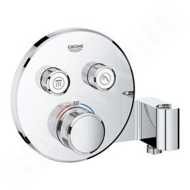 Grohe Grohtherm SmartControl - Set de douche Perfect avec thermostat encastré, 210 mm, chrome 34743000