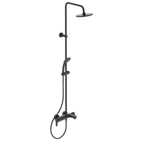 Ideal Standard Cerafine O - Set de douche avec mitigeur de baignoire, diamètre 200 mm, 1 jet, noir BC749XG