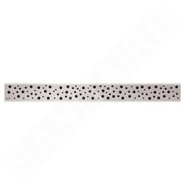 Alcadrain Grilles - Grille pour bac à douche linéaire 1450 mm, acier inoxydable mat BUBLE-1450M
