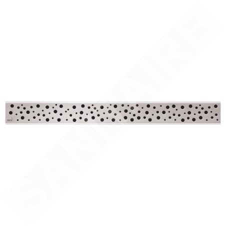 Alcadrain Grilles - Grille pour bac à douche linéaire 1450 mm, acier inoxydable mat BUBLE-1450M