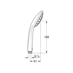Grohe Euphoria - Douchette Mono 110, chrome 2726500E