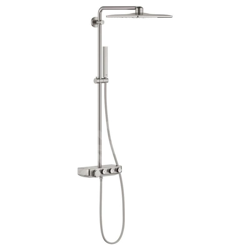 Grohe Euphoria SmartControl - Set de douche Cube 310 Duo avec thermostat, 2 jets, supersteel 26508DC0 Grohe Euphoria SmartControl - Set de douche Cube 310 Duo avec thermostat, 2 jets, supersteel 26508DC0