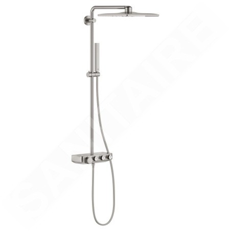 Grohe Euphoria SmartControl - Set de douche Cube 310 Duo avec thermostat, 2 jets, supersteel 26508DC0