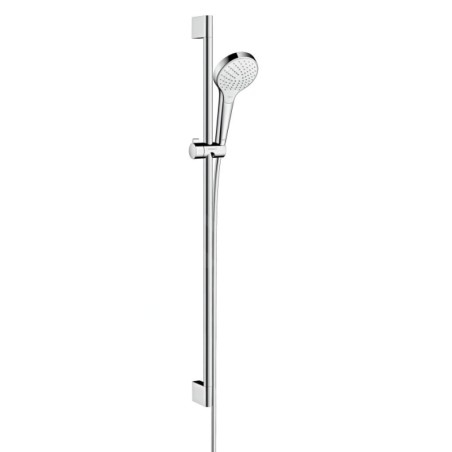 Hansgrohe Croma Select S - Set de douche Vario EcoSmart 9 l/min 0,90m, blanc/chrome 26573400