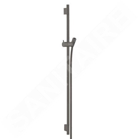Hansgrohe Unica'S - Barre de douche 900 mm avec flexible, noir chromé brossé 28631340