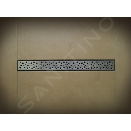 Alcadrain Grilles - Grille pour caniveau à douche linéaire 950 mm, inox poli BUBLE-950L