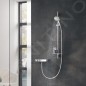 Grohe Rainshower SmartActive - Set de douche de tête 130 9,5 l/min, 3 jets, barre 900 mm et flexible, chrome 26548000