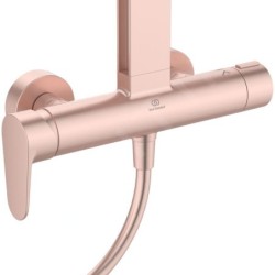 Ideal Standard ALU+ - Set de douche avec mitigeur, diamètre 26 cm, 2 jets, rosé BD584RO