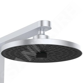 Ideal Standard ALU+ - Set de douche avec mitigeur, diamètre 26 cm, 2 jets, argenté BD584SI