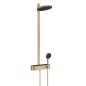 Hansgrohe Pulsify S - Set de douche avec thermostat, diamètre 26 cm, 3 jets, EcoSmart, bronze brossé 24241140 Hansgrohe Pulsify S - Set de douche avec thermostat, diamètre 26 cm, 3 jets, EcoSmart, bronze brossé 24241140