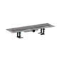 Hansgrohe RainDrain Compact - Caniveau de douche 60 cm pour insertion de carreaux, avec grille 56163000