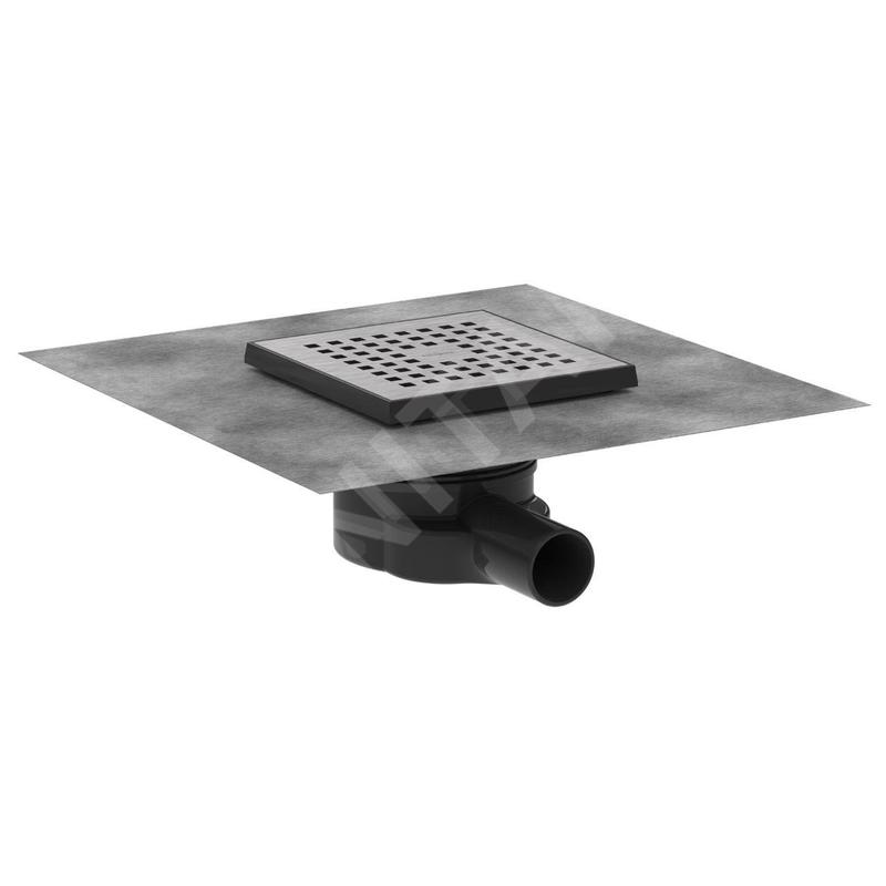 Hansgrohe RainDrain Point - Bonde de sol, 15 x 15 cm, inox brossé 56248800