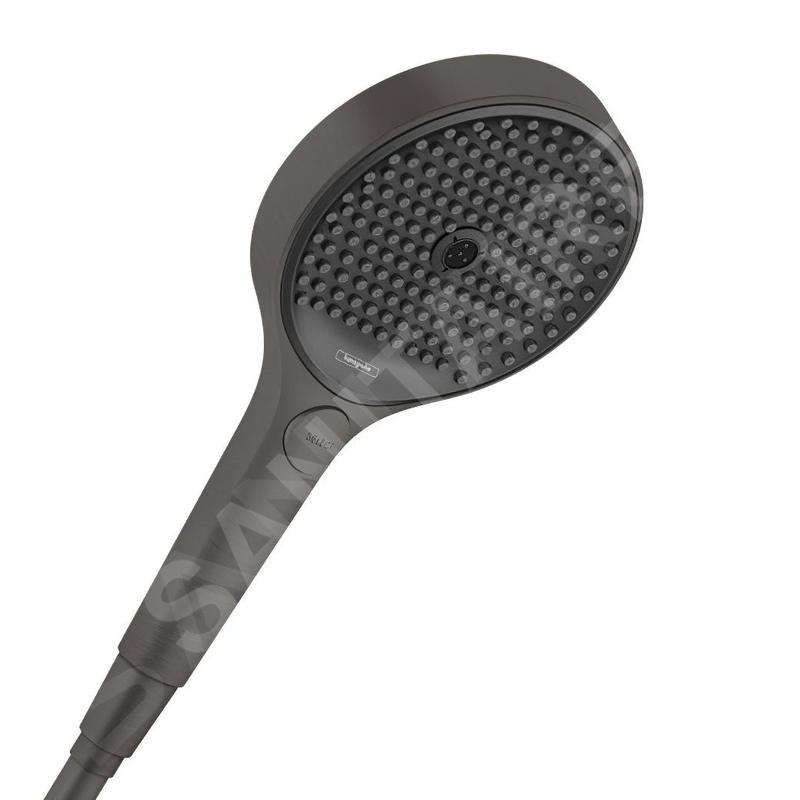 Hansgrohe Rainfinity - Pommeau de douche 130, 3 jets, EcoSmart, chrome noir brossé 26865340
