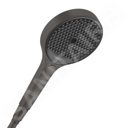 Hansgrohe Rainfinity - Pommeau de douche 130, 3 jets, EcoSmart, chrome noir brossé 26865340